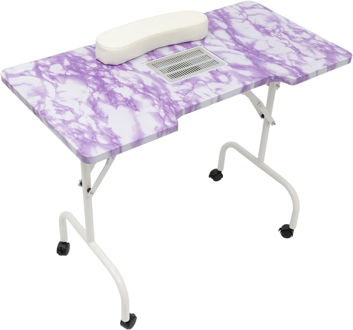 Manicure Tafel - Nageltafel Afzuiger - Nagels Stylen - Ingebouwde Afzuiging - 95 x 48 cm - Wit