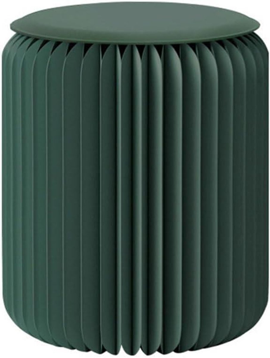 Papieren Kruk - Opvouwbare Bank - Extra Zitplaatsen - Honingraat Structuur - 32x40 cm - Gr