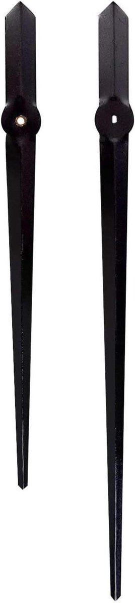 Klok Handen - Wandklok Onderdelen - Klok Repareren - Lichtgewicht Aluminium - 39 cm Lengte - Zwart