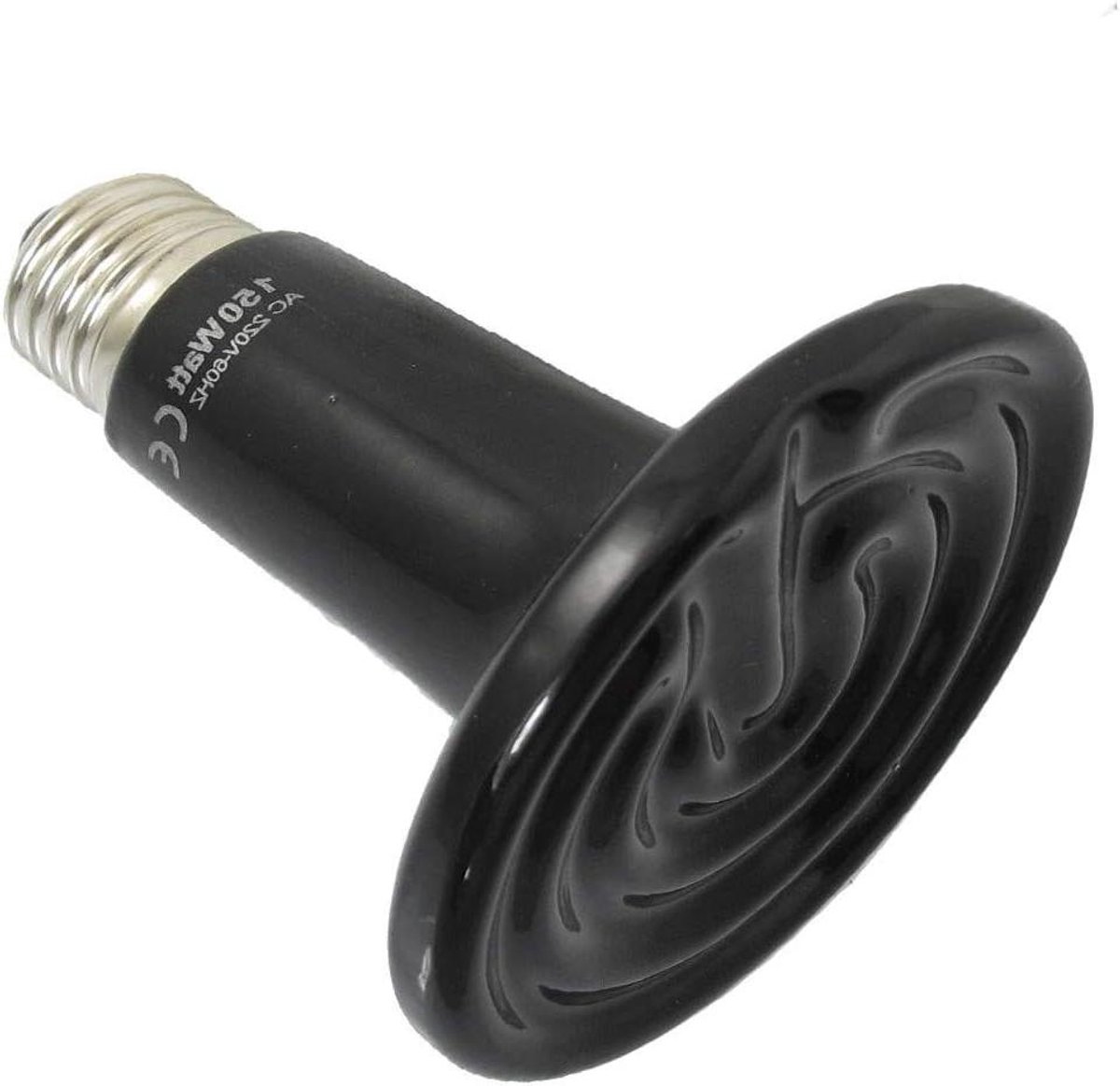 Keramisch Verwarmingspaneel - Infrarood Heater - Ruimte Verwarmen - Eenvoudige Installatie - 87 mm Diameter - Zwart