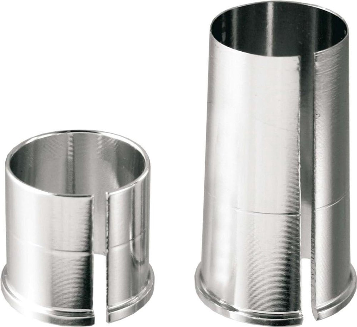 Zadel Verloopstuk - Zilveren Reductie - Fiets Zadelpen - Set van 2 stuks - 31.8mm naar 26mm - Zilver