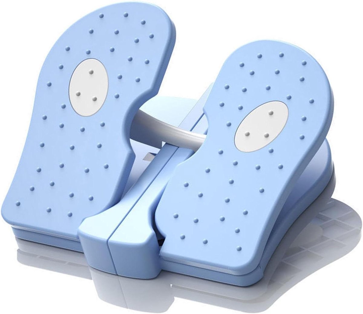Voet stepper machine - Beentrainer trap - Thuis en kantoor - Stille mini trainer - Opvouwbaar lichtgewicht - Lichtblauw