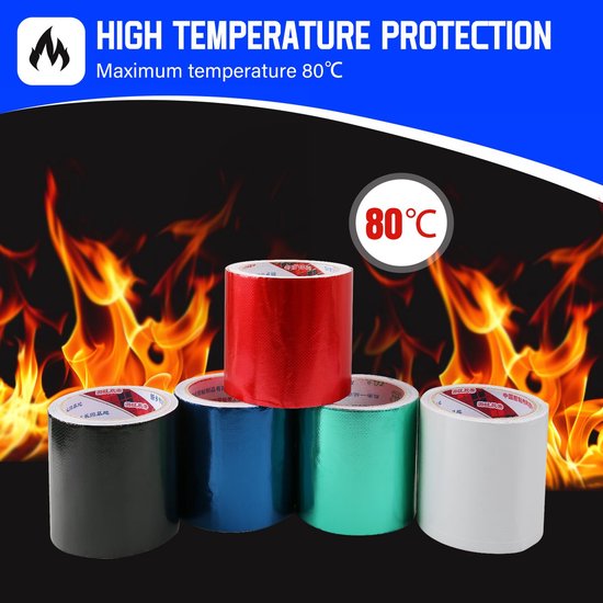 PVC Zeilband - Reparatietape Zeil - Tent Repareren - Waterdicht & Flexibel - 8m x 5cm - Wit — afbeelding 4