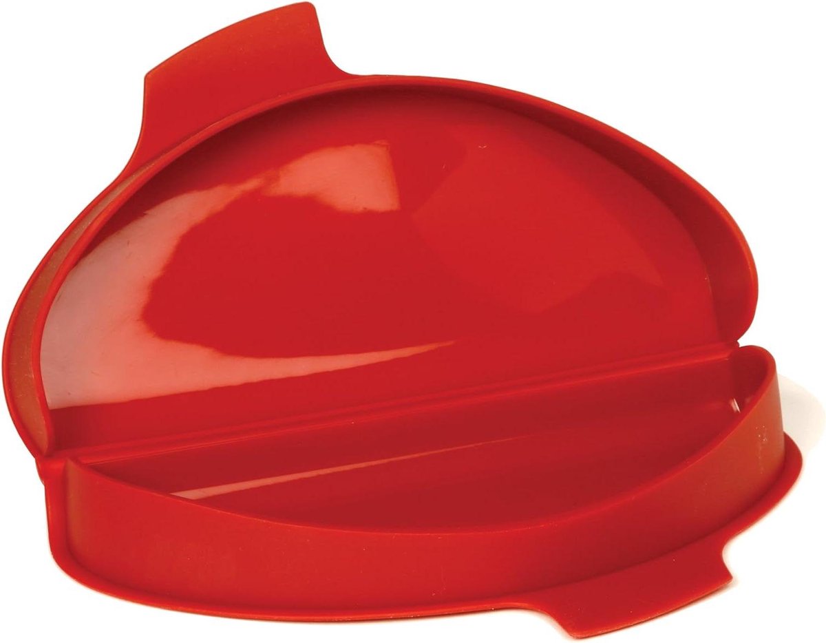 Omelet Maker - Eierbereider Magnetron - Snel Ontbijt Maken - Hittebestendig Siliconen - 2 Koppen - Rood