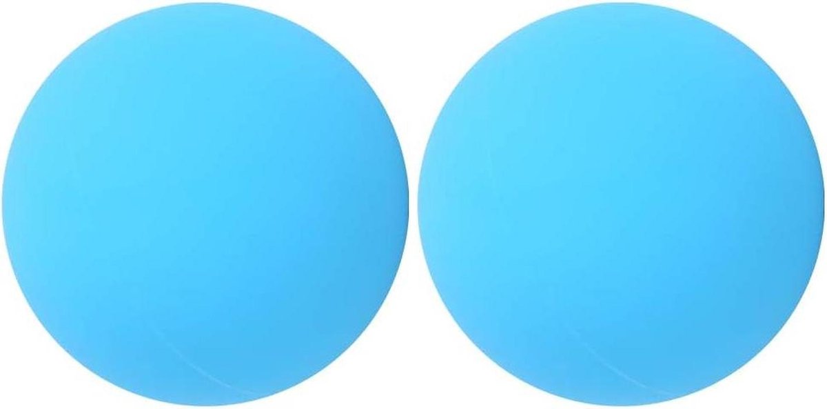 Massagebal Set - Triggerpoint Bal - Spierontspanning Thuis - Zelf-Massage Tool - 2 Stuks - Blauw