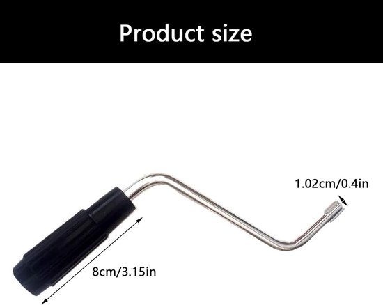 Pastamachine Handvat - Deegroller Hendel - Zelf Pasta Maken - Ergonomische Grip - 8 cm - Zilverkleurig van Pastamachine — afbeelding 5
