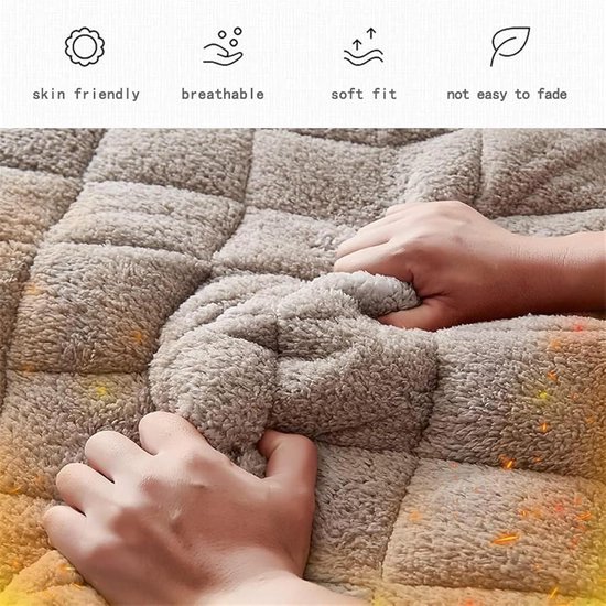 Japanse Futon Matras - Vloermatras Opvouwbaar - Veelzijdig Slapen - Ademend Huidvriendelijk - 90 x 190 cm - Grijs — afbeelding 2