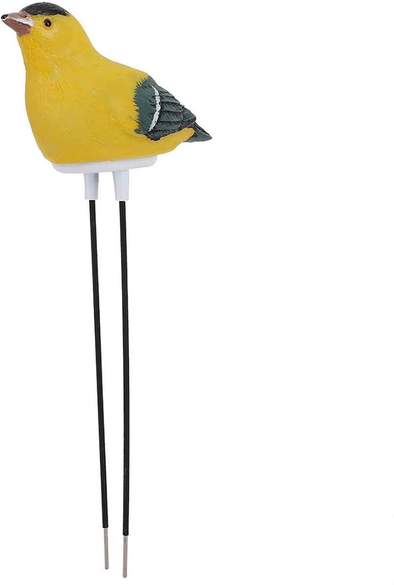 Bodemmeter Planthygrometersensor, Vogelvorm Bodemmeter Bewateringsalarm met waterwaarschuwingswaarschuwing Tjilpende vogelplantenwatertester voor tuin