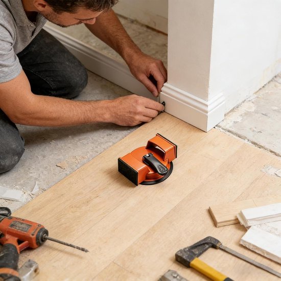 Vloer Voeg Reparatie - Laminaat Gereedschap - Vloeren Herstellen - Verbeterde Zuigkracht - 13-29 cm - Grijs — afbeelding 5