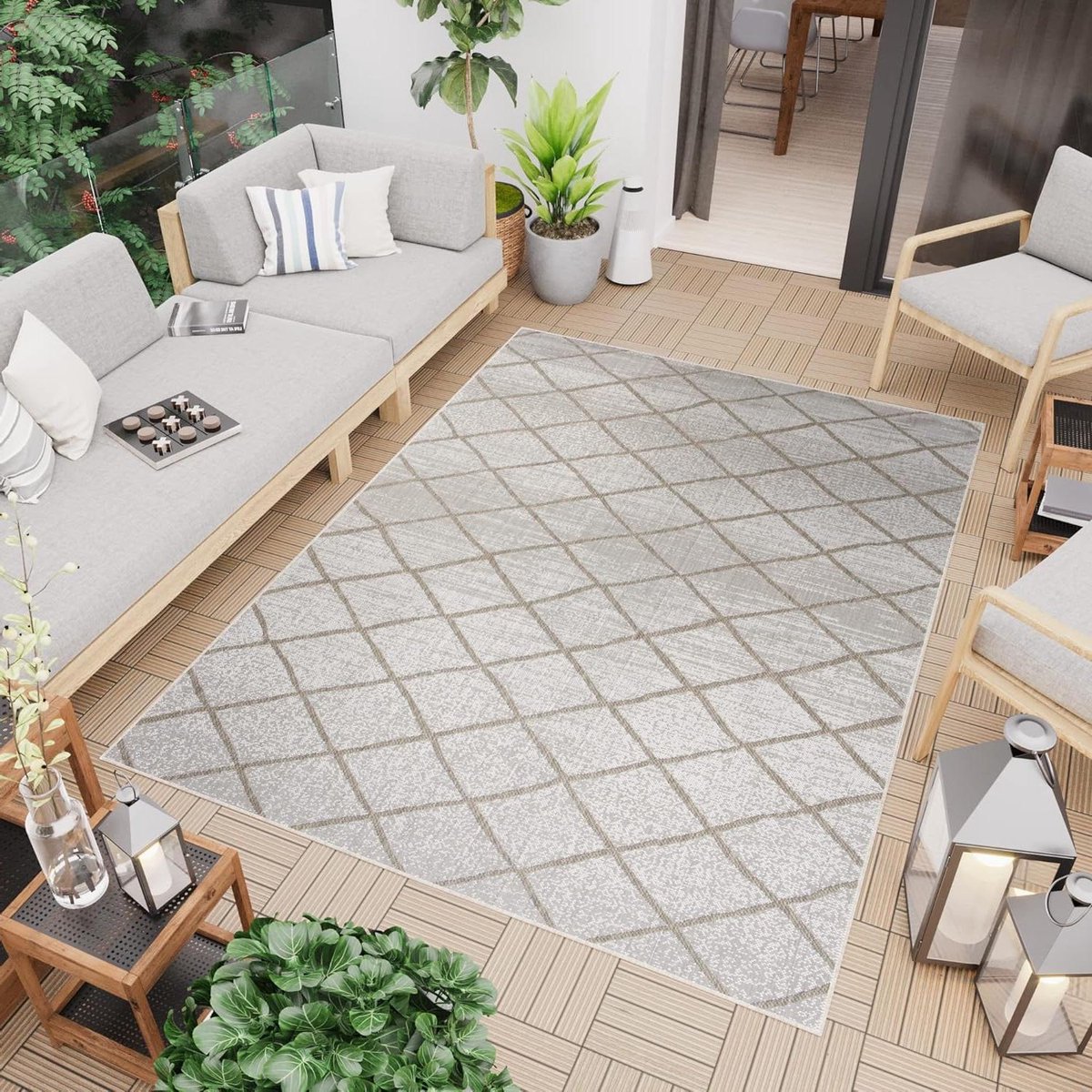 Vloerkleed - Buitenkleed Binnenkleed - Woonkamer Decoratie - Geschikt voor Vloerverwarming