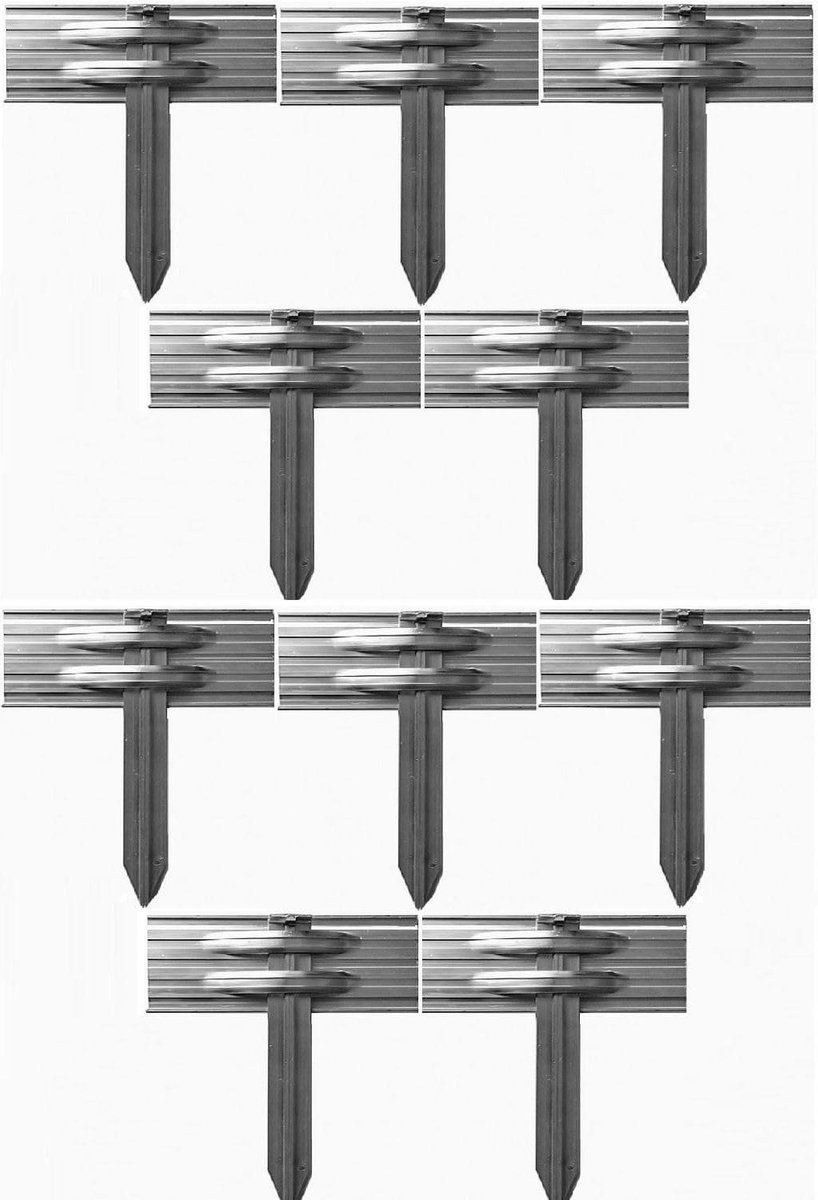 Grondankers Set - Borderrand Bevestiging - Tuin Afbakenen - Ultra Sterke Aluminium - 10 Stuks - Aluminium