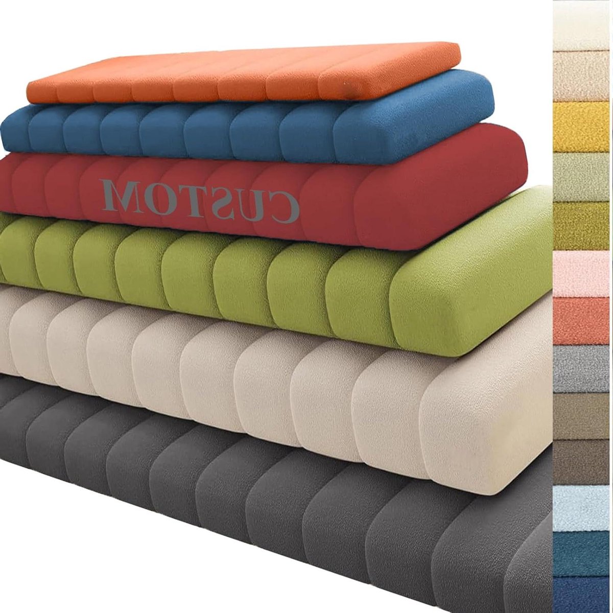 Erker Zitkussen - Zitcomfort Kussen - Buiten Ontspannen - Antislip Onderkant - 110 x 55 cm - Lichtgrijs