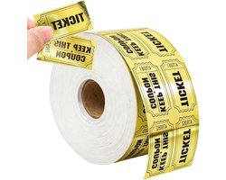 Dubbele Ruffle Lotterij Tickets - 500 Pairs voor Evenementen, Veilingen, Fondsenwervingen en Carnavals