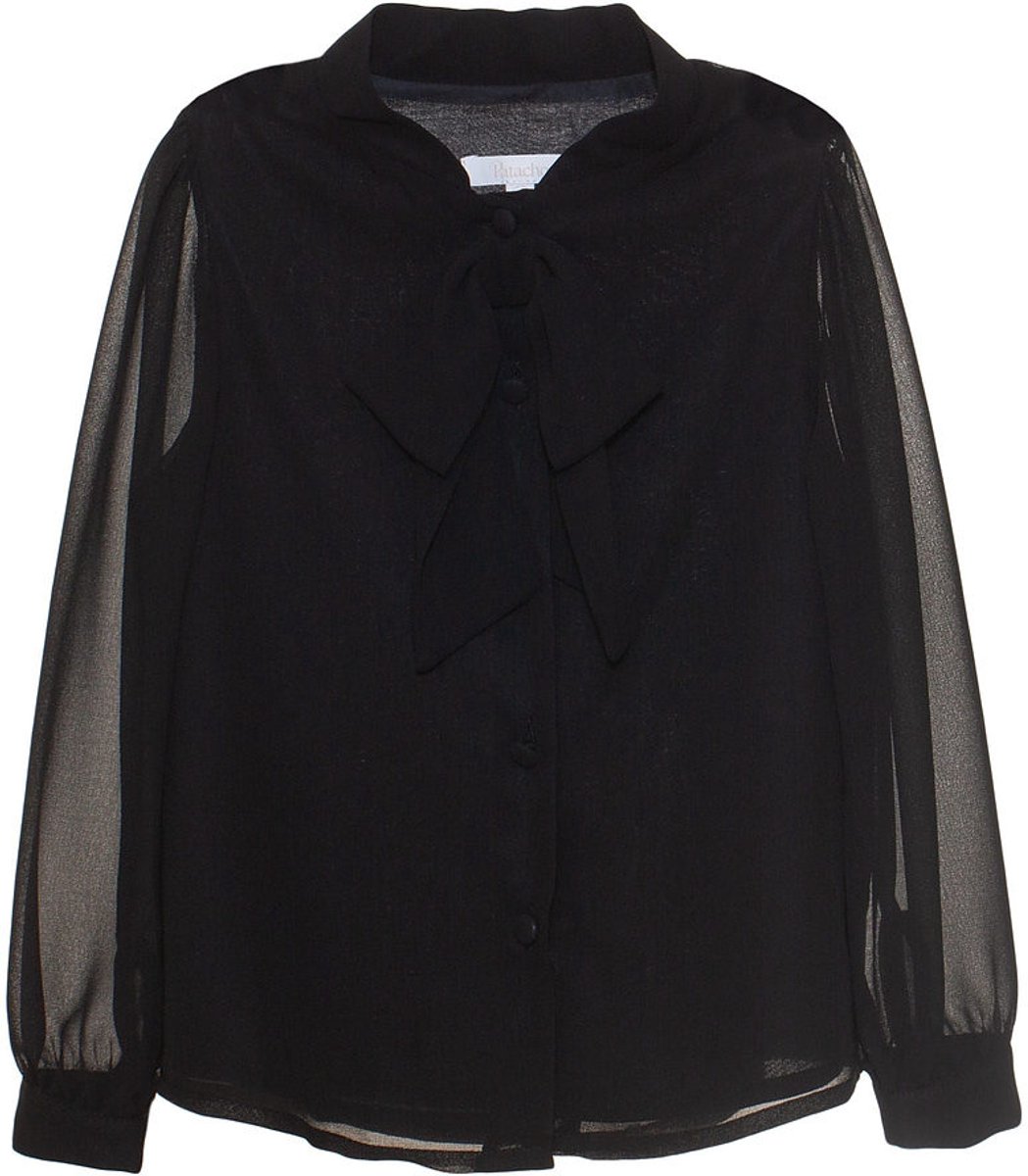 Patachou zwarte blouse met strik