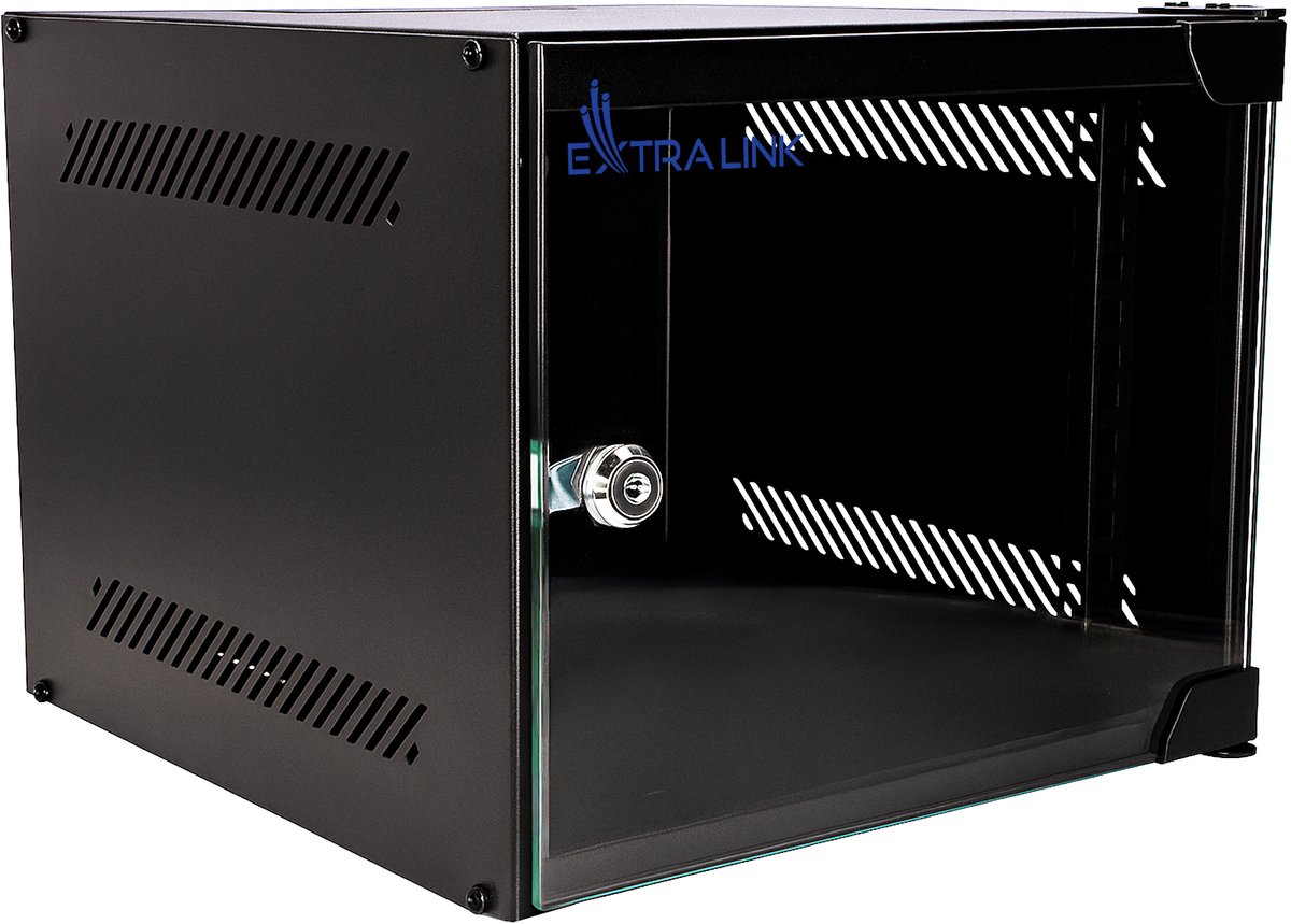 Extralink Lite 4U - Wandkast Rack 10 inch - 280x310 mm - Zwart - Wandmontage