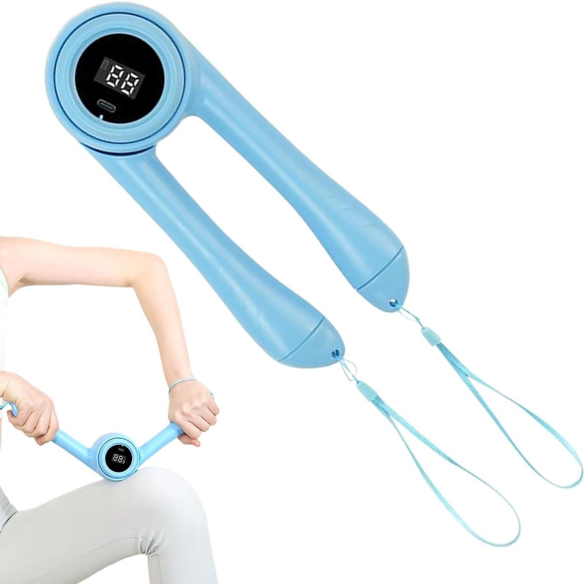 Borsttrainer Arm Spierversterker - Kracht Trainer - Bovenlichaam Trainen - Slimme Rep Tellers - 20 x 10 x 10 cm