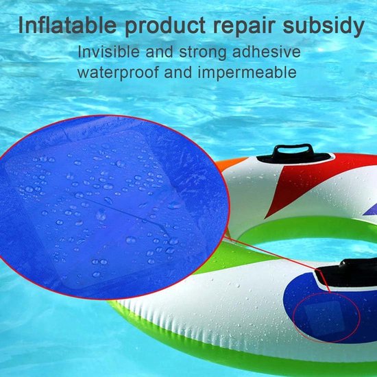Reparatiestickers - Plakstrips Tape - Spullen Herstellen - Waterdicht en Zelfklevend - 7 x 7 cm - Transparant van Merkloos — afbeelding 4