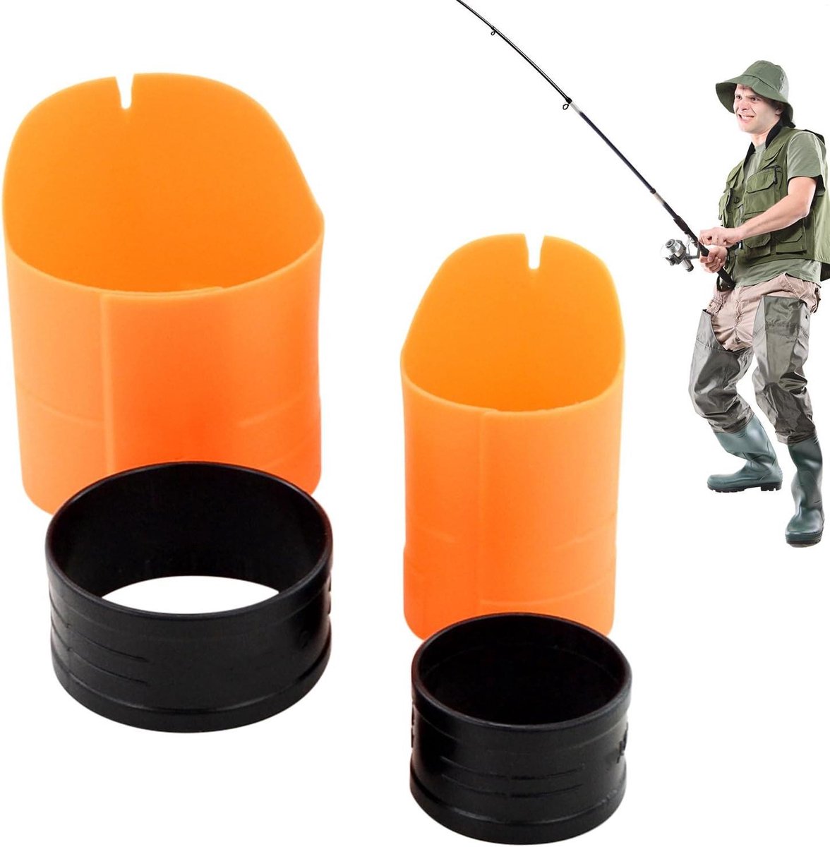 Kunstaas Lader Gereedschap - Aas Val Aas Lader - Vissen Aas Verspreiden - Eenhandige Aasplaatsing - 18x12x4 cm - Niet gespecificeerd