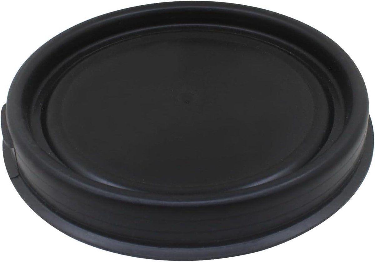 Deksel voor Watervat - Dekselvat Kunststofvat - Voedselopslag - Afneembaar Deksel - 60L 370mm - Zwart