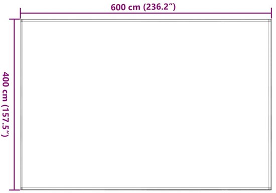 vidaXL - Tenttapijt - 400x600 - cm - antracietkleurig van Vidaxl — afbeelding 2