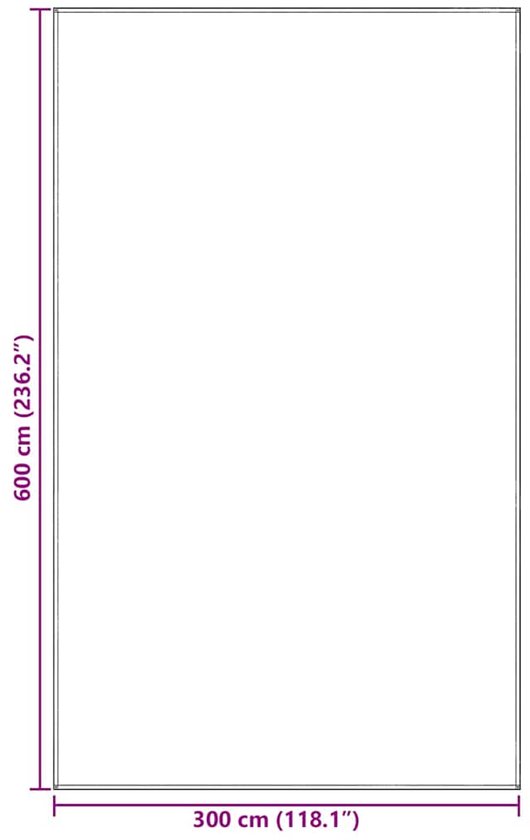 vidaXL - Tenttapijt - Lichtgrijs - 600 - × - 300 - cm - Polyetheen van Vidaxl — afbeelding 3