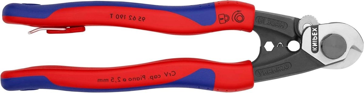 Draadkabelsnijders - Tang Knipschaar - Klusmateriaal Sorteren - Precisie Snijden - 190 mm - Rood