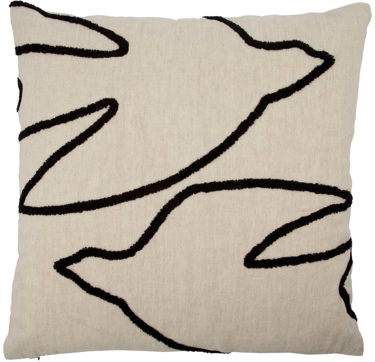 House Doctor Kussenhoes Fly zwart 50x50cm
