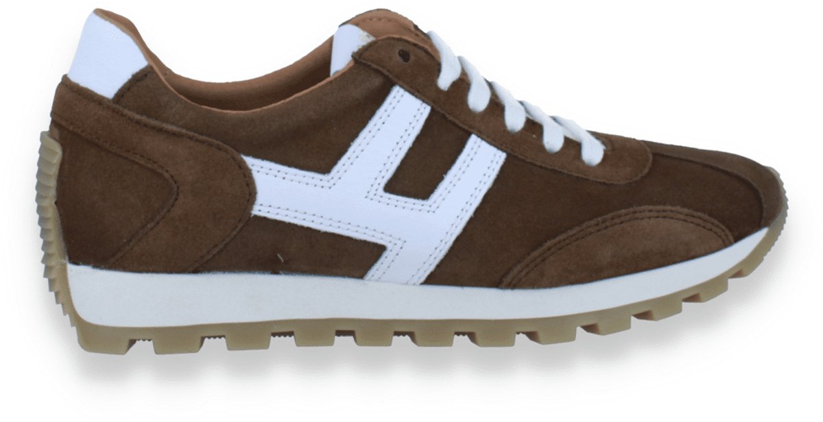 Blg Dames Sneaker Bruin/wit | Maat: 36