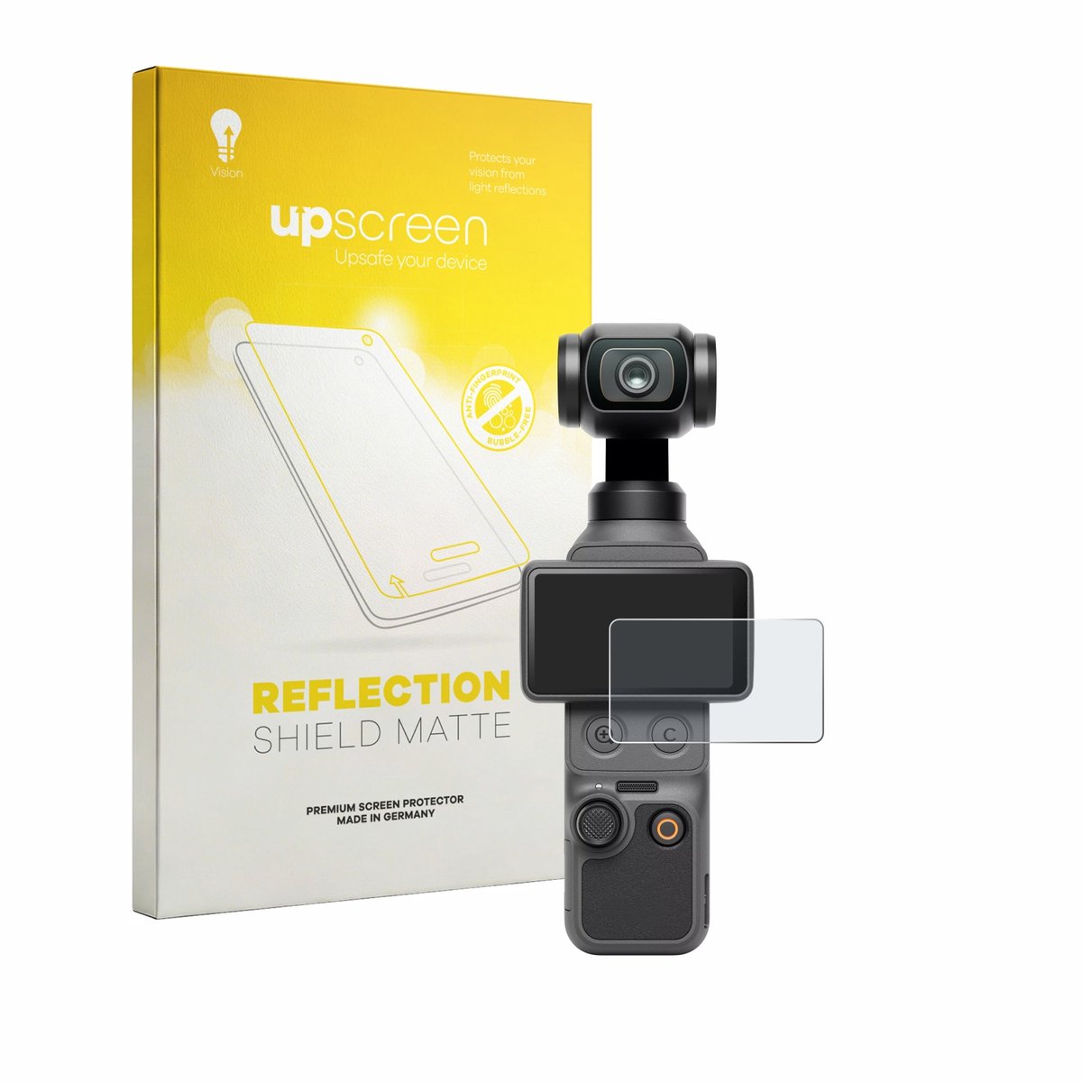 upscreen - Screenprotector voor DJI Osmo Pocket 4 - Folie Beschermfolie anti glare matte