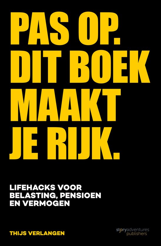 Pas op. Dit boek maakt je rijk - cover
