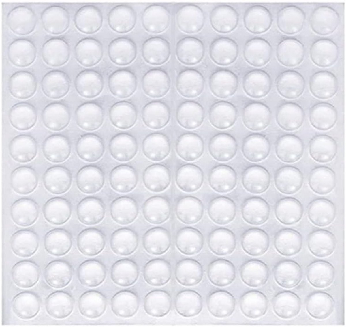 Set van 100 Zelfklevende Transparante Rubber Buffers voor Meubels, Lades en Kasten - Beschermende Demper Pads tegen Krassen en Slijtage