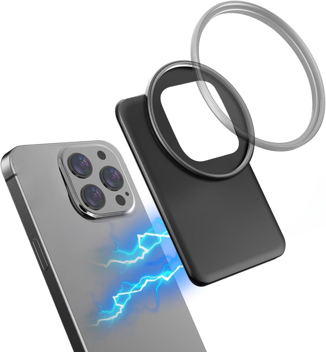67mm Magnetische Lensfilter Bevestiging voor iPhone 16/15 Pro Max/15 Plus/14 Pro Max/14 Plus/13 Pro Max/12 Pro Max - Geschikt voor Fotografie en Videografie