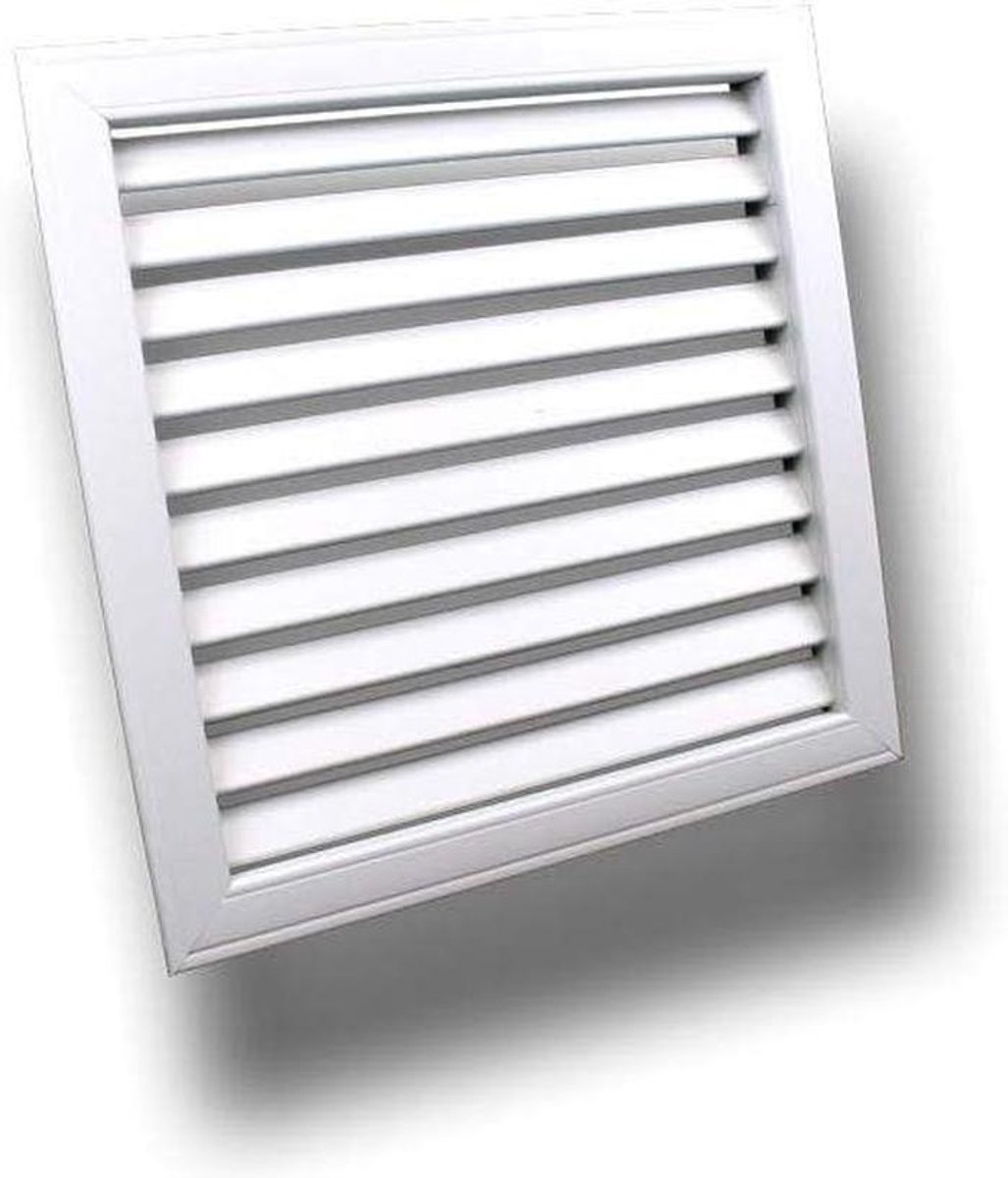 Inbouwventilatierooster - Afzuigrooster Lamellen - Ventilatie Verbeteren - Robuust Kunststof - 500x500mm - Wit