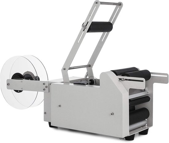 Fles Etiketteermachine - Label Applicator - Flessen Labelen - Automatische Bediening - 12-90mm Diameter - Zilver — afbeelding 5