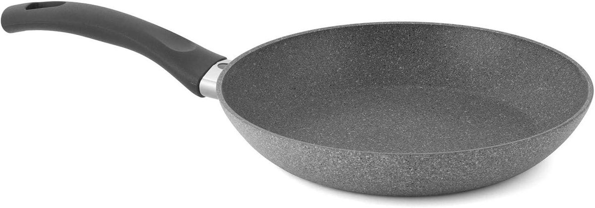 Koekenpan - Koekenpan - Gezond Koken - Inductie Geschikt - 24 cm - Grijs