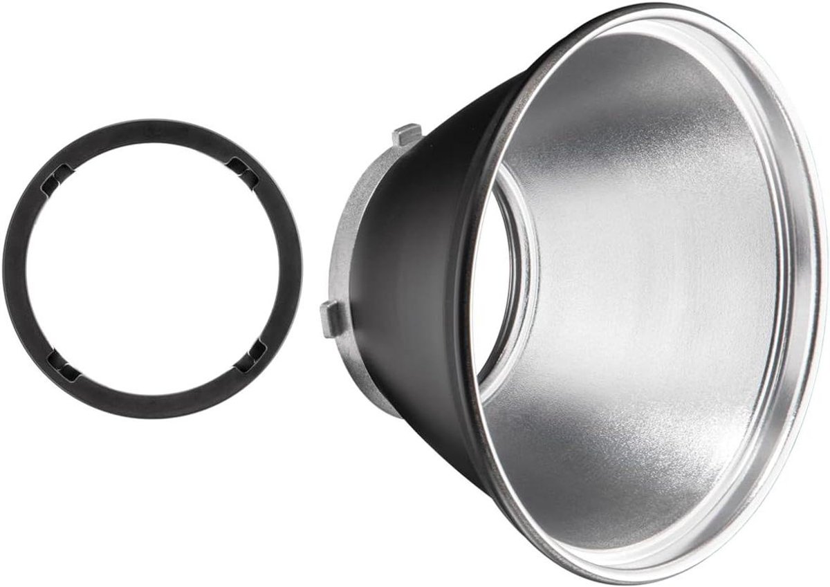 Camera Reflector - Lichtvormer - Fotografie Belichting - Gecentreerde Lichtbundel - 5 Inch - Zilver