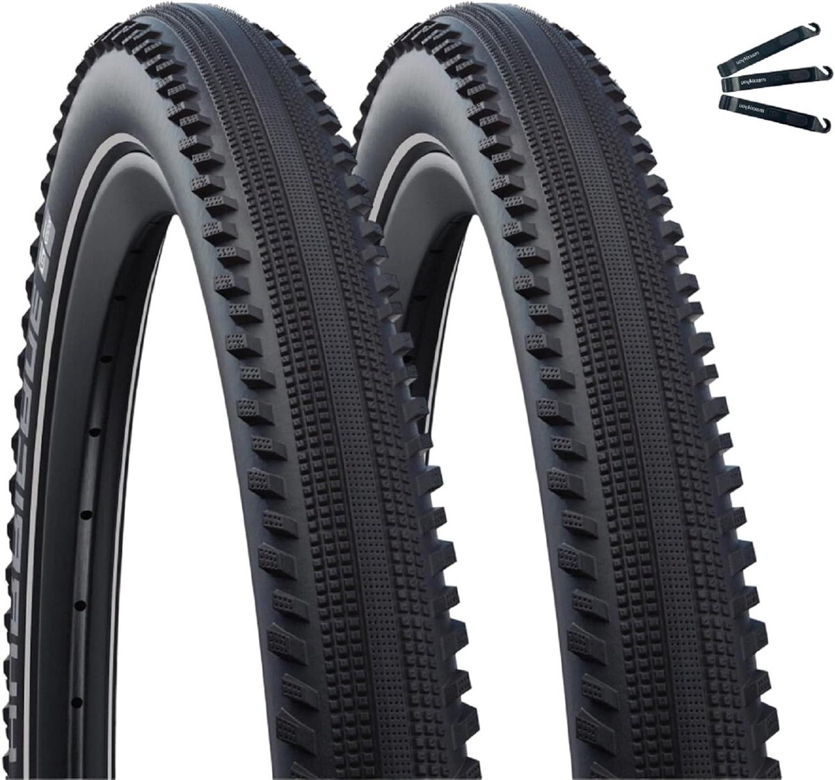 Fietsbanden Set - All-terrain banden - Licht terrein - Lage rolweerstand - 29x2.40 inch - Zwart