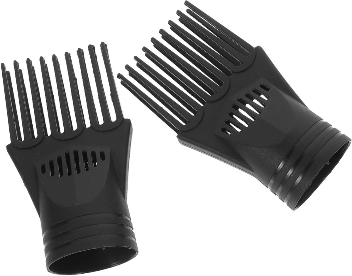 Föhn Opzetstuk - Kam Accessoire - Haar Stylen - Efficiënte Warmteverspreiding - 13 x 5 x 5 cm - Zwart