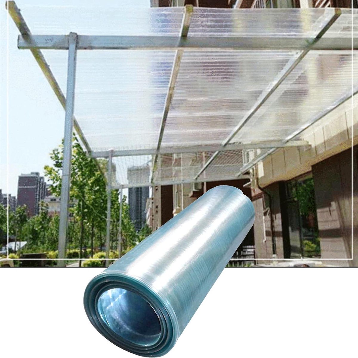 Polycarbonaat Plaat - Dakbedekking - Kas Bedekken - UV Bescherming - 1.5x5m - Transparant