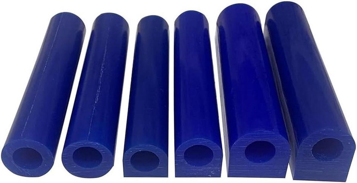 Ring Wax Tubes - Sieraden Carving Set - Juwelen Maken - Glad Oppervlak - 6 Stuks - Blauw