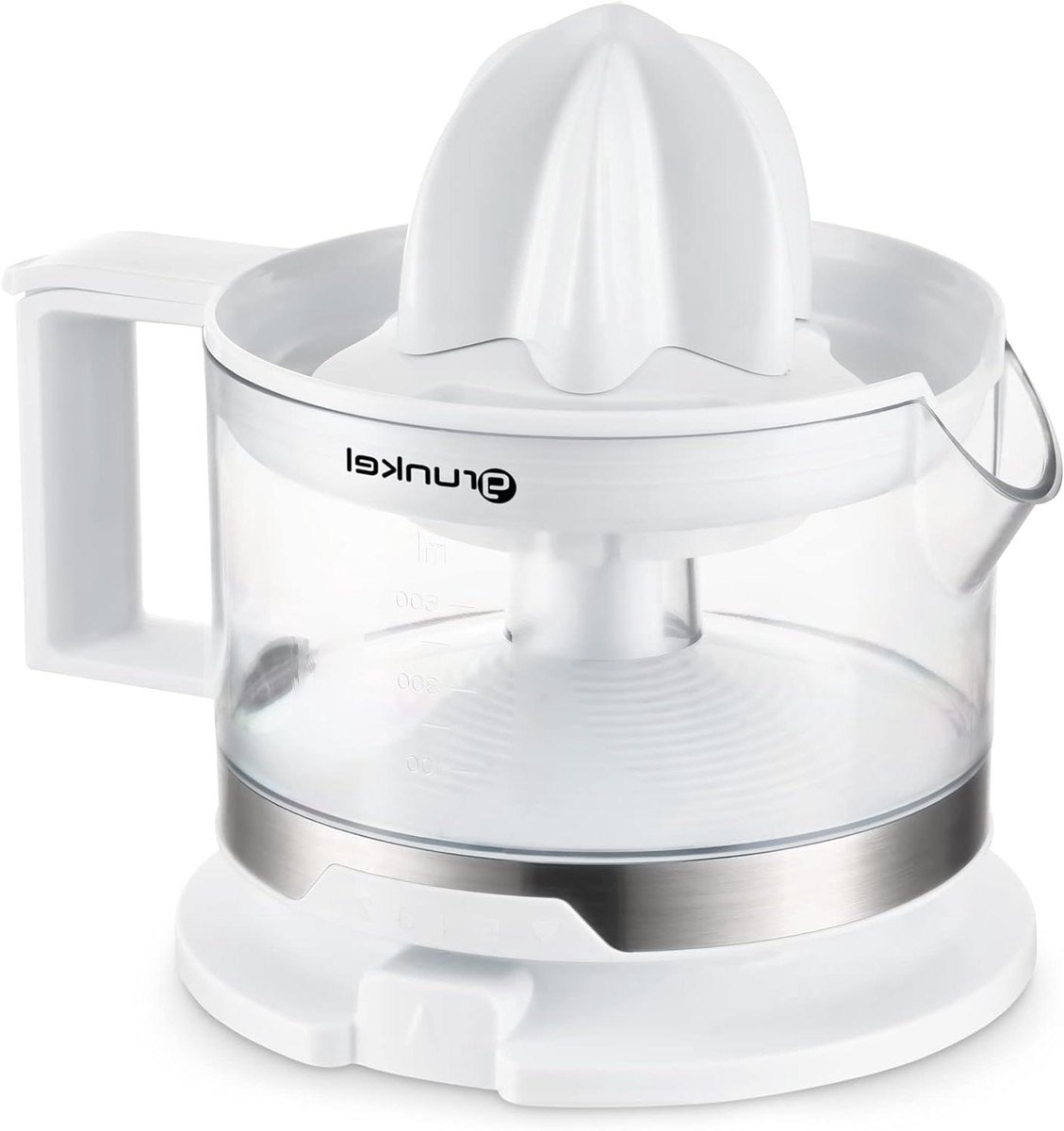 Elektrische Citruspers - Sapcentrifuge Pers - Vers Sap Maken - Dubbele Rotatie - 500 ml - Wit