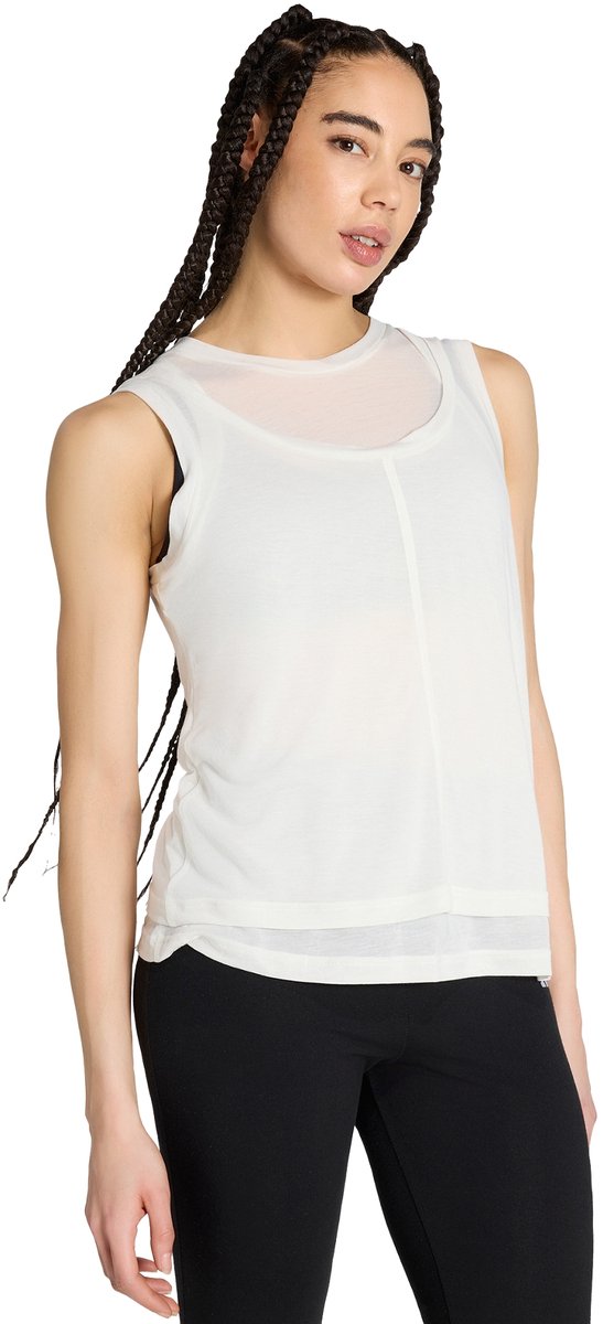 Adidas Sportswear Soft Lux Sheer Tanktop Dames Wit