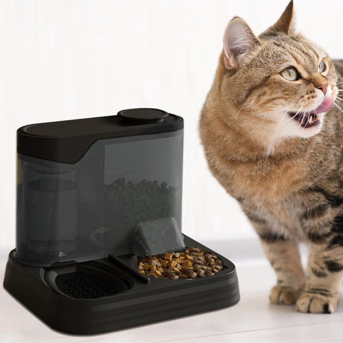 Automatische Hondendispenser - Voerautomaat Hond - Huisdier Voeden - Intelligent Beheer - 35L x 30B x 26H cm - Zwart