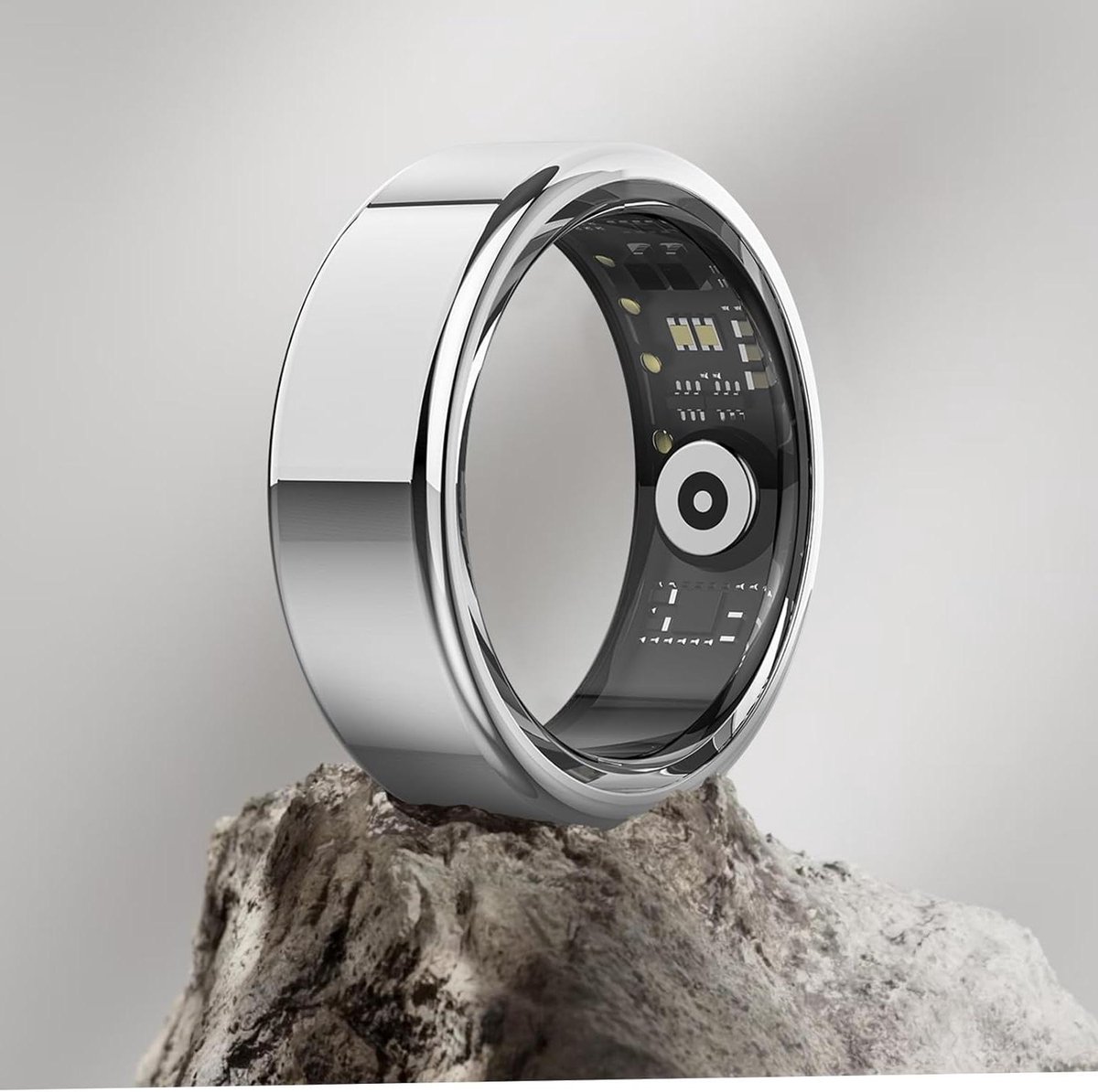 Slimme Ring - Fitness Tracker - Gezondheid Monitoren - IP68 Waterdicht - Maat 10 - Zilver