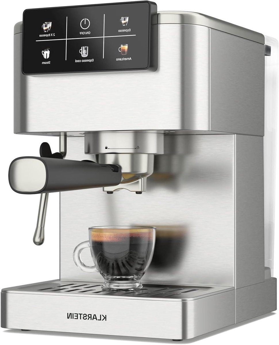 Espressomachine - Koffiezetapparaat - Barista Kwaliteit - 20 Bar Druk - 1.5 Liter Tank - Roestvrij Staal