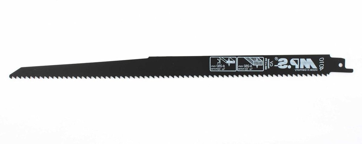 Reciprozaagbladen voor Hout - Zaagbladen - Snel Hout Zagen - Geharde Tanden - 300 mm - Zwart