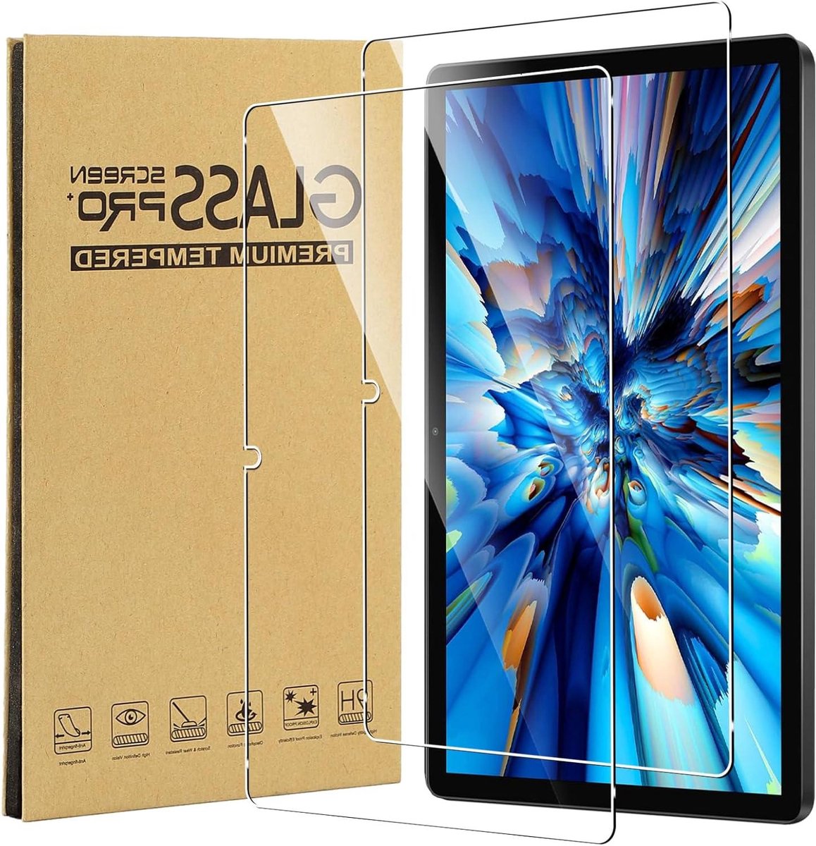 2x Schermbeschermer - Gehard Glas - Tablet Beschermen - 9H Krasbestendig - 13 Inch - Transparant