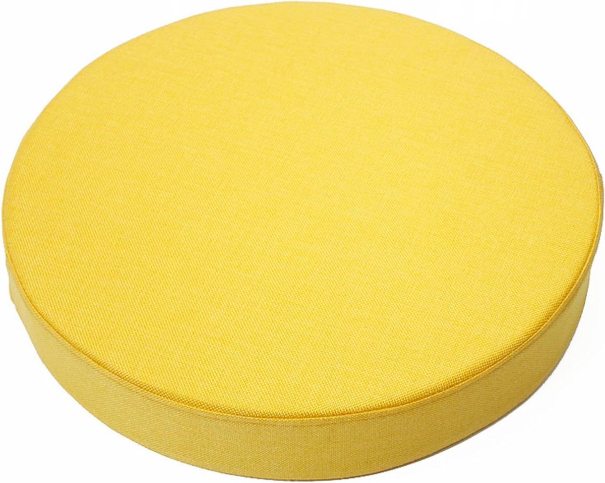 Stoelkussen Rond - Zitkussen Bankkussen - Comfortabel Zitten - Afneembare Hoes - 40x40x5cm