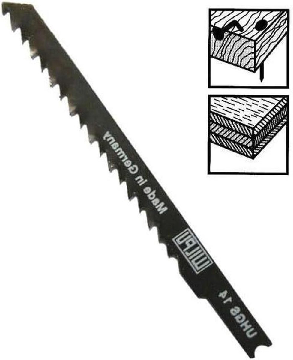Decoupeerzaagblad - Zaagblad set - Snel hout zagen - Universele schacht - 5 stuks 100mm - Metaal