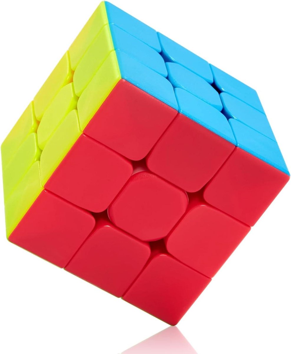 Magische Kubus - Puzzelblok - Mentale Training - Stickerloos Ontwerp - 5.6 cm - Kleurrijk